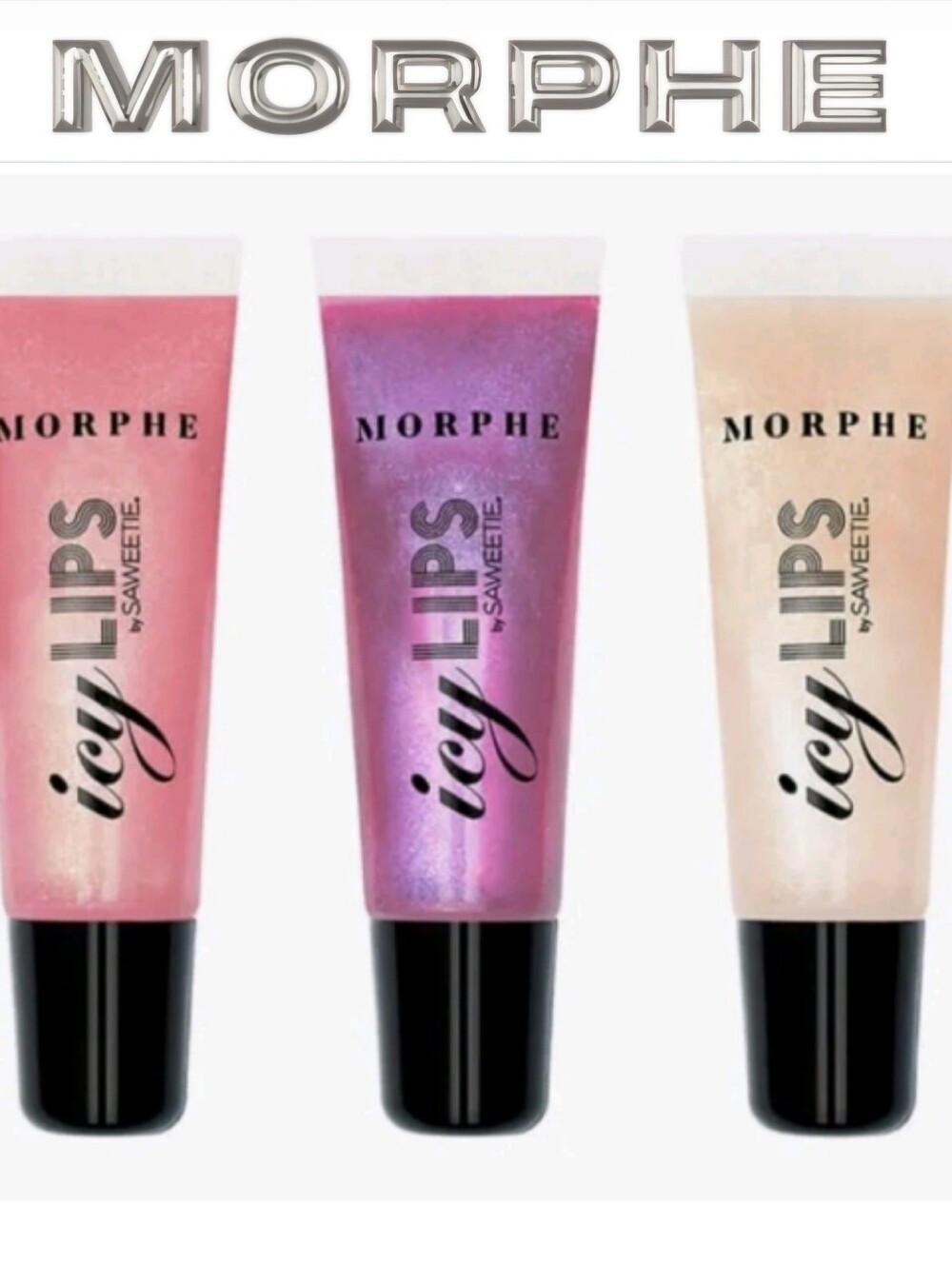 Morphe By Saweetie Icy Lips Platinum Trio